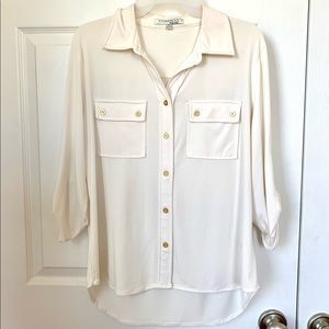 White Ellen Tracy Blouse